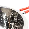 Stainless steel thickened single-handle small hole fruit basket, vegetable washing basin, draining basket, multi-purpose kitchen basket Item Picture